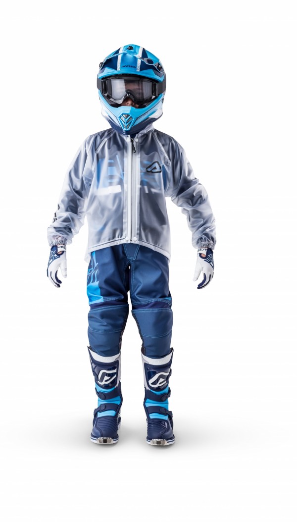 Pláštenka/Pršiplášť Acerbis TRASPARENT RAIN JACKET 3.0 - KID - CLEAR detský